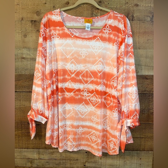 Ruby Rd. Tops - Ruby Rd Vibrant Print Blouse